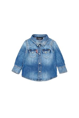 Camicia in denim con logo DSQUARED KIDS | DQ033GD0AFPDQ01